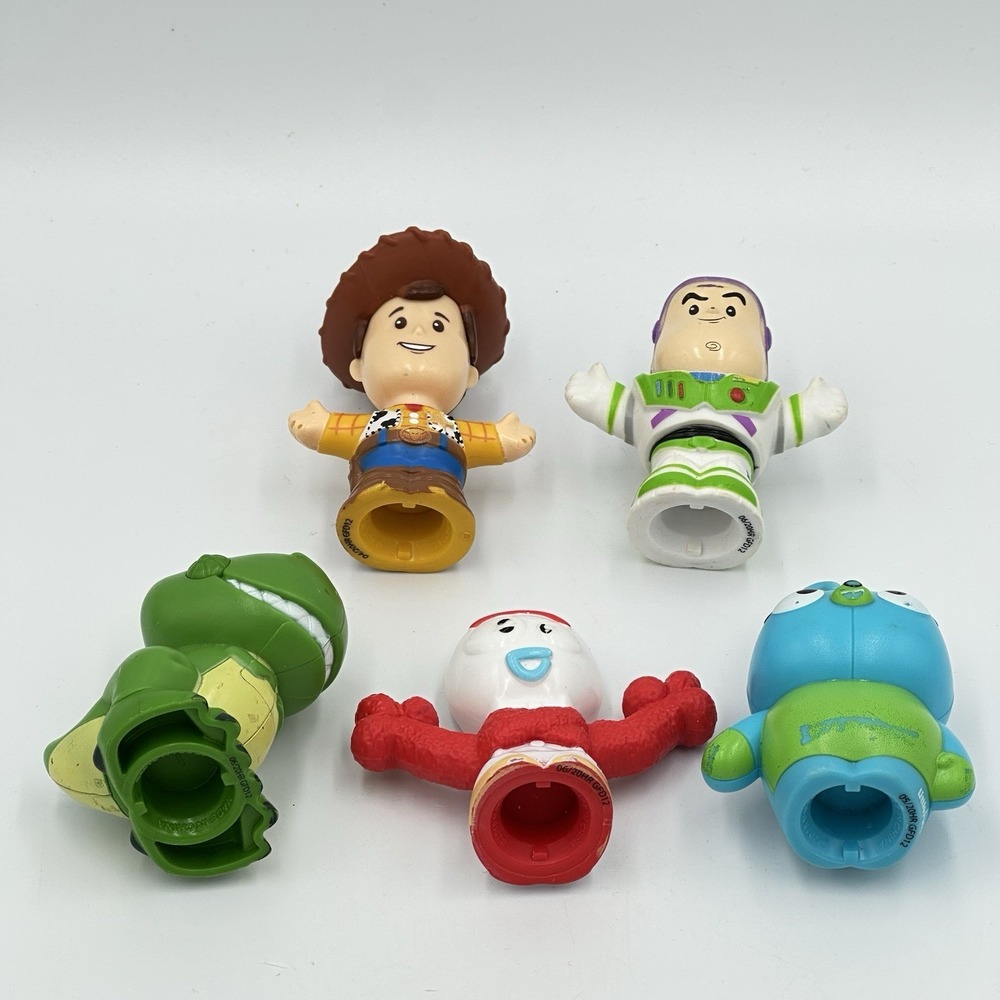 Fisher Price Little People Disney Toy Story Woody Rex Buzz Forky Bunny Figures - Picture 3 of 16